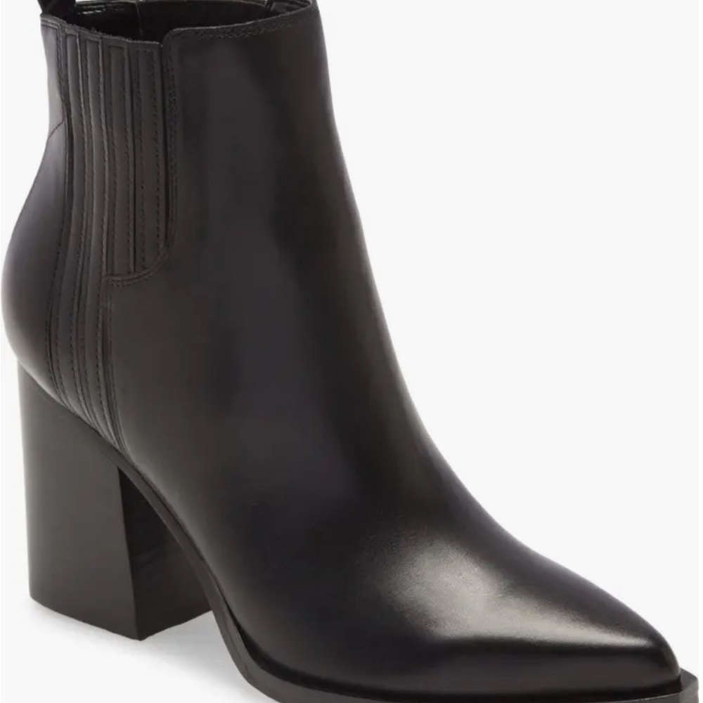 Marc Fisher Sleek Black Ankle Booties
